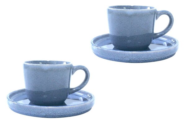 Aida Søholm Sonja cup with saucer 2-pack Blue