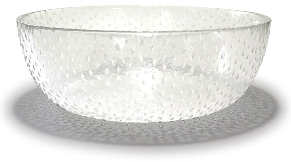 Aida Raw glass bowl Ø26.5 cm Clear