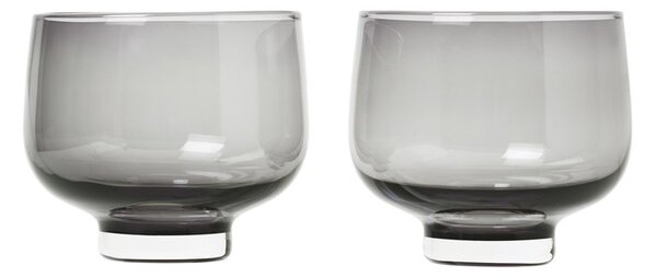 Blomus Flow tumbler glass 22 cl 2-pack Smoke