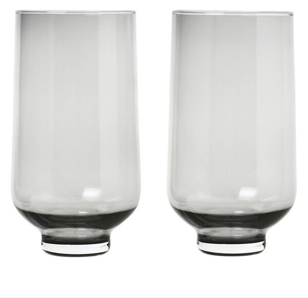 Blomus Flow hight tumbler glass 2-pack Smoke