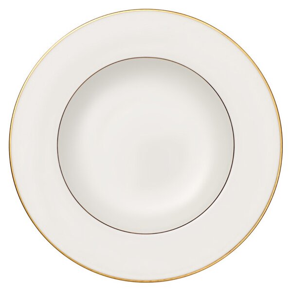 Villeroy & Boch Anmut Gold deep plate White