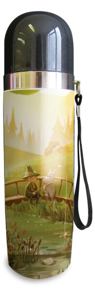 Opto Design Moomin & Snufkin bridge Thermos 0.5 l Green-multi