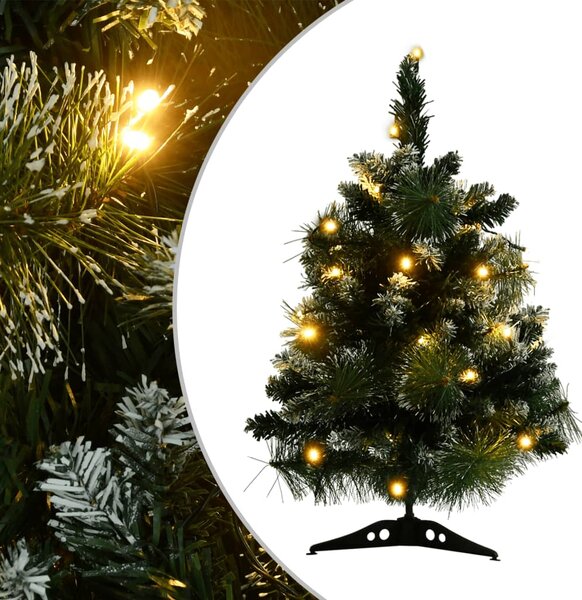 Artificial Pre-lit Christmas Tree with Stands Green 60 cm PVC