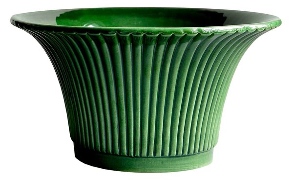 Bergs Potter Daisy flower pot glazed Ø25 cm Green