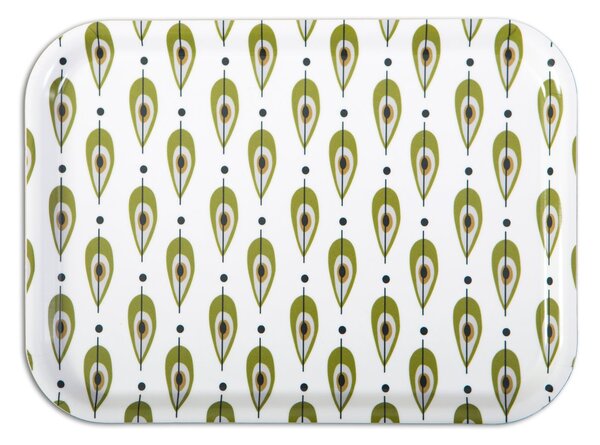 Opto Design High Pears tray olive green 36x28 cm