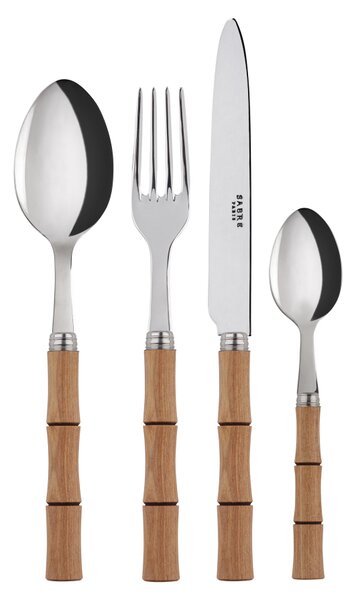 SABRE Paris Bambou cutlery 24 pcs natural wood