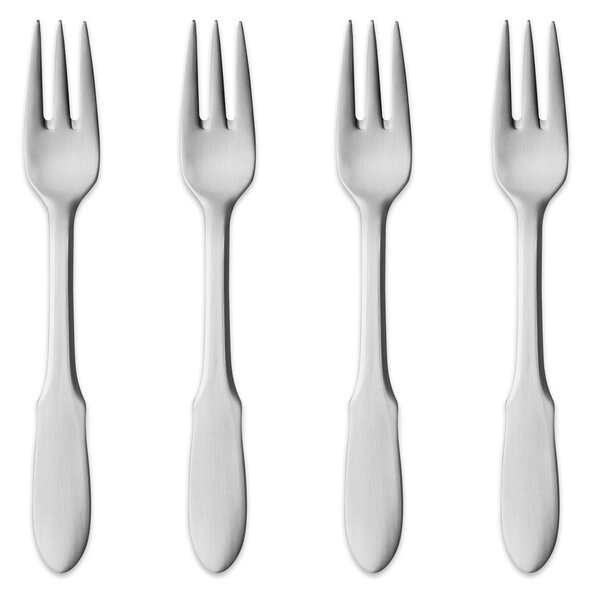 Georg Jensen Mitra matt cake fork 4 pack