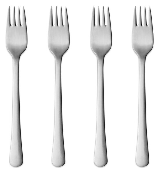 Georg Jensen Copenhagen matte cake fork 4-pack