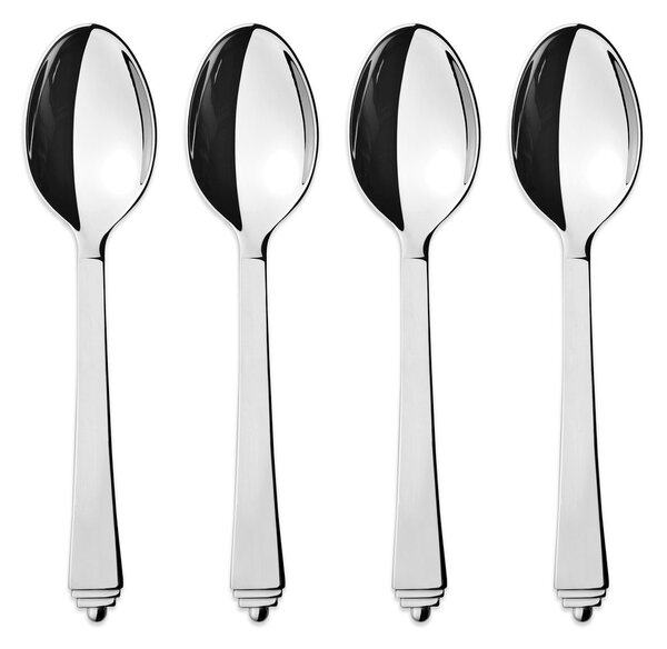 Georg Jensen Pyramid dessert spoon 4-pack