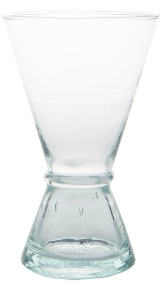 URBAN NATURE CULTURE Wine glass recycled glass medium Clear-green