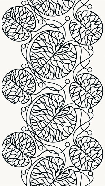 Marimekko Bottna fabric black-white