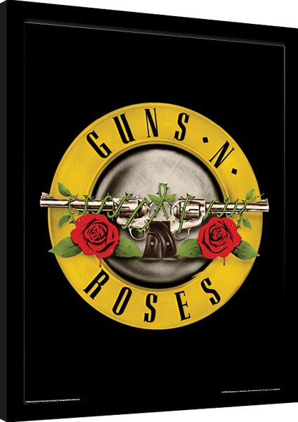 Framed poster Guns N Roses - Bullet Logo