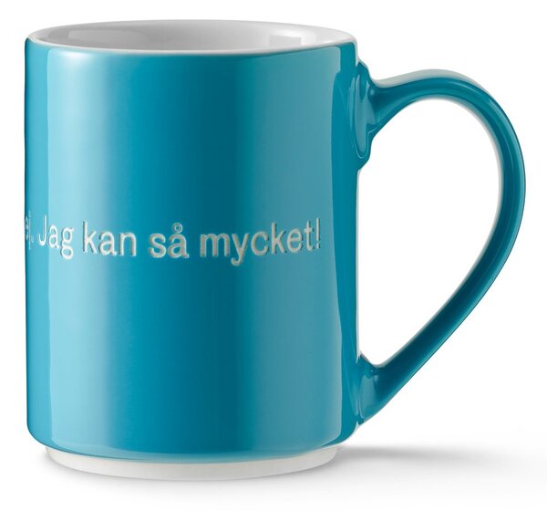 Design House Stockholm Astrid Lindgren mug 'Det är konstigt med mig…' Swedish text