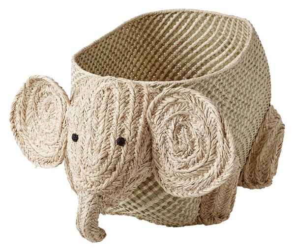 RICE Rice raffia storage box animals Elefant