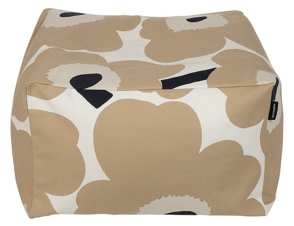 Marimekko Unikko Puffi seat cushion off white-beige-blue