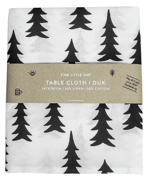 Fine Little Day Gran table cloth 147x250 cm black and white