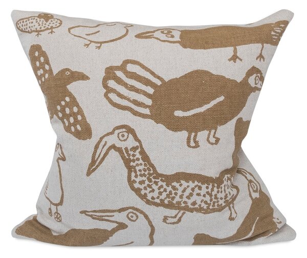 Fine Little Day Tori cushion cover 48x48 cm nature-mustard