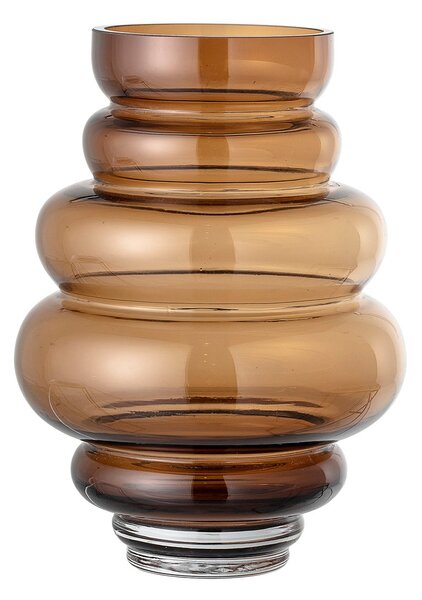 Bloomingville Bloomingville glass vase 24 cm brown