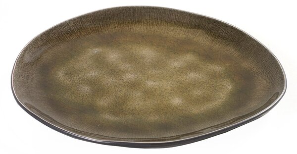 Serax Pure oval plate medium green