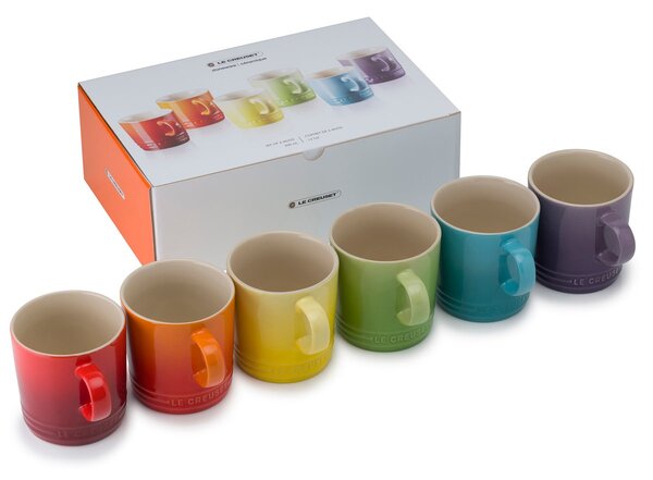 Le Creuset Le Creuset gift set mug 35 cl 6-pack Rainbow