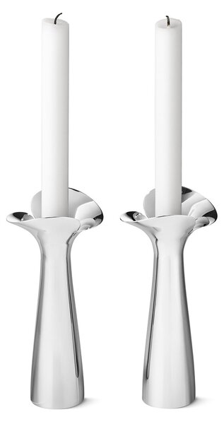 Georg Jensen Bloom Botanica candle sticks 2-pack stainless steel