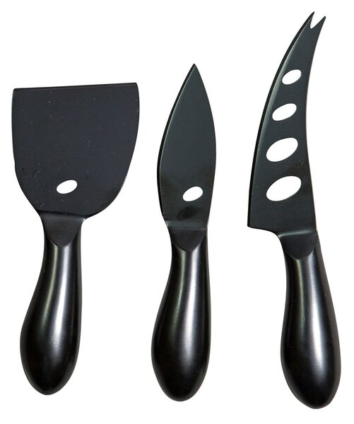 Byon Formaggio cheese set 3 pieces black