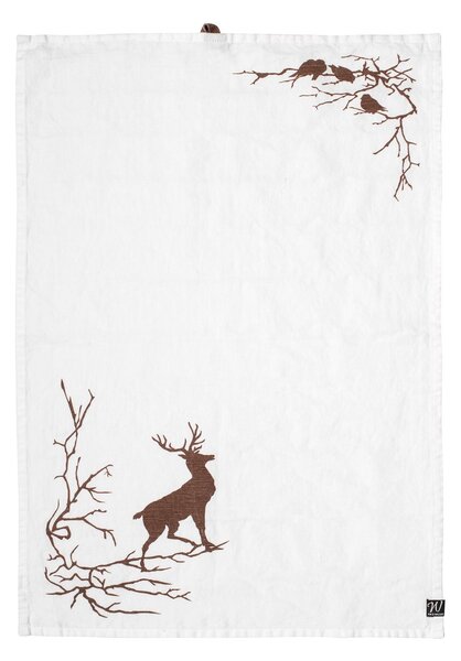 Wik & Walsøe Alveskog kitchen towel 47x70 cm white