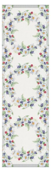 Ekelund Linneväveri Blomkrans table runner 35x120 cm multi