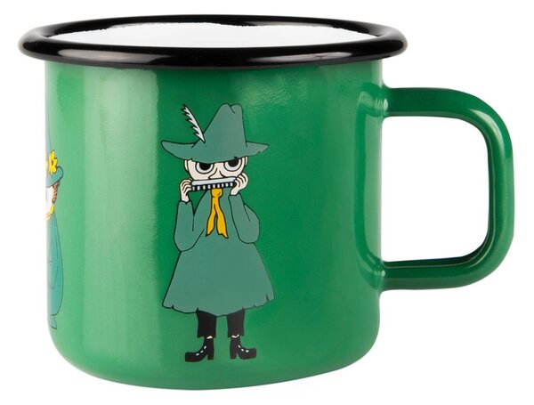 Muurla Snufkin enamel mug 37 cl Green