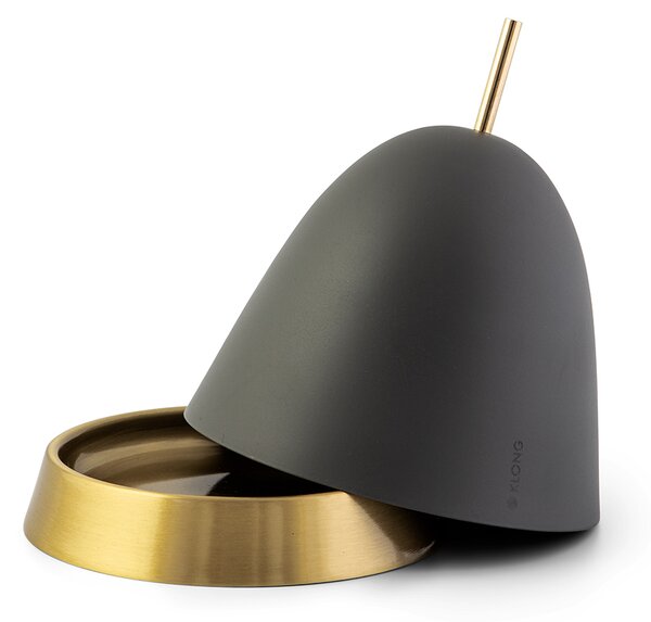 KLONG Gömma storage medium 16.5 cm grey-brass