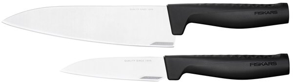 Fiskars Hard Edge knife set chefs knife and vegetable knife 2 pieces