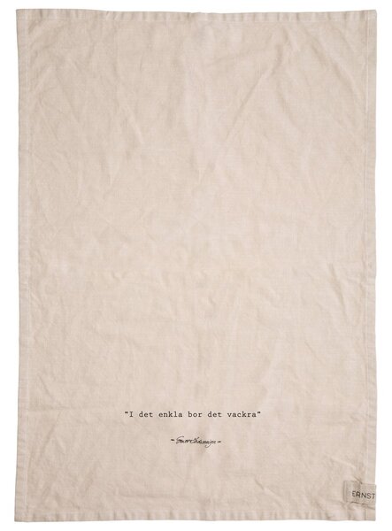 ERNST Ernst kitchen towel quote Enkla nature