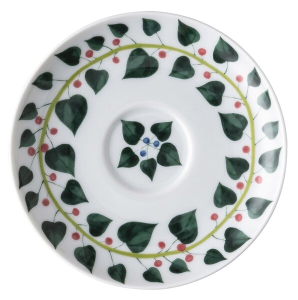 Rosenthal Magic Garden Foliage espresso saucer 12 cm white-green