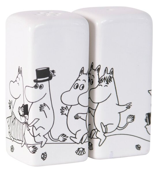 Pluto Design Moomin family salt and pepper shakers white