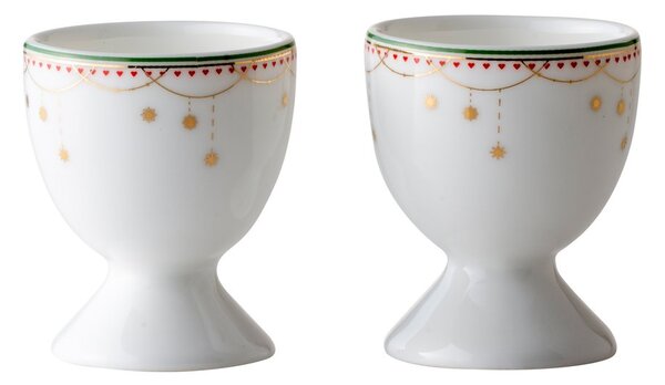 Wik & Walsøe Julemorgen egg cup 2-pack white