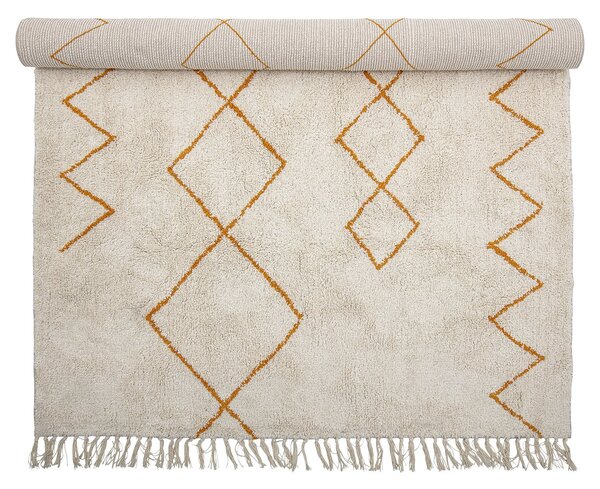 Bloomingville Bloomingville cotton rug 140x200 cm Yellow