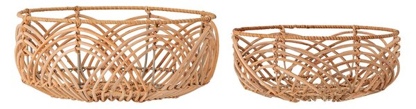 Bloomingville Bloomingville bread basket rattan 2-pack nature