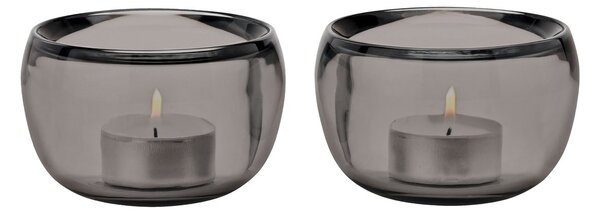 Stelton Ora lantern 2-pack smoke