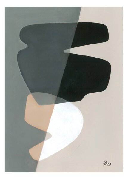 Paper Collective Composition 02 poster 50x70 cm