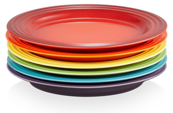 Le Creuset Le Creuset Signature plate 22 cm 6-pack Rainbow