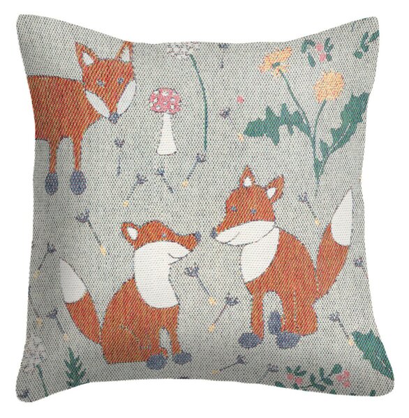 Ekelund Linneväveri Rävar cushion cover 40x40 cm multi