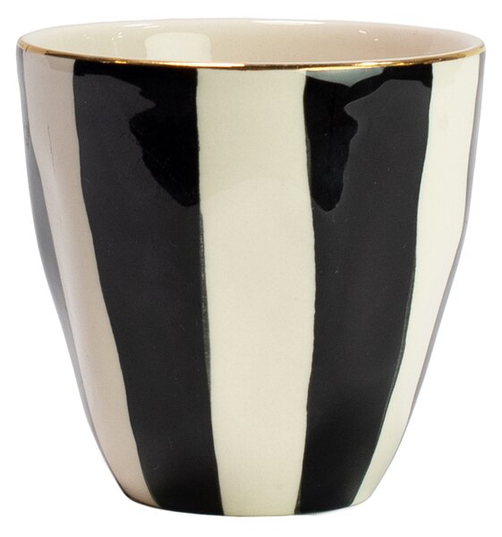 Olsson & Jensen Doris mug black and white-gold