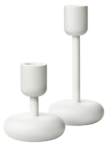 Iittala Nappula candle sticks set white