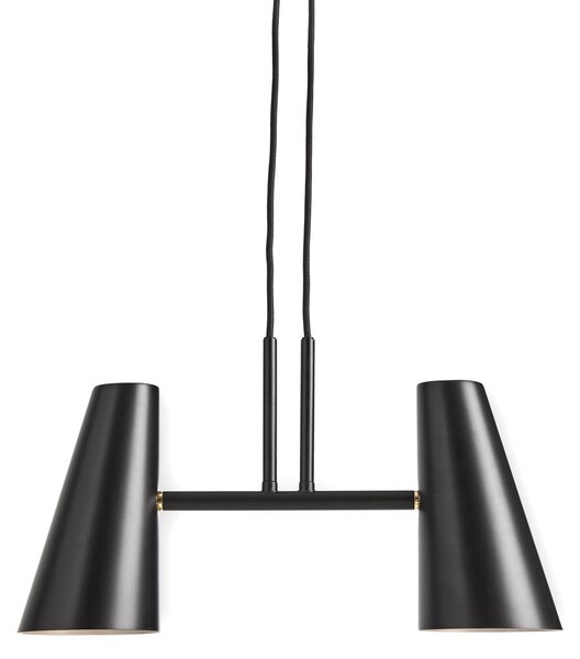 Woud Cono pendant lamp 2 shades Black