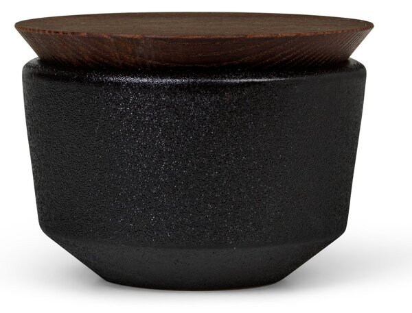 Rosendahl Rå salt cellar with lid 15 cl Black