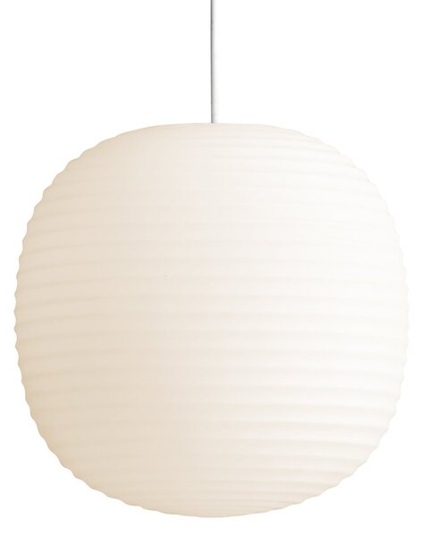 New Works Lantern pendant lamp medium Frosted white opal glass