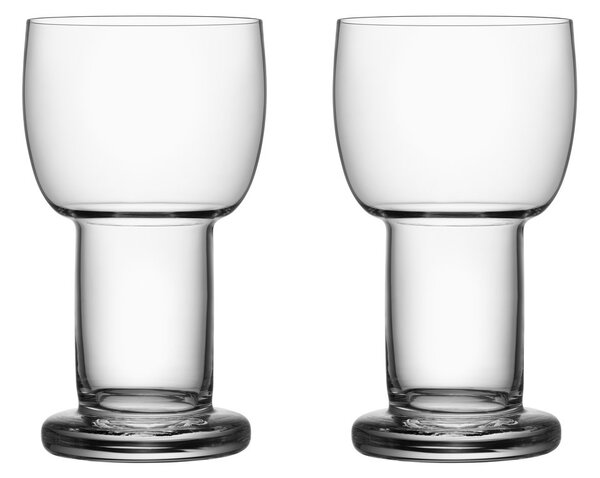 Kosta Boda Picnic glass 32cl 2-pack Clear