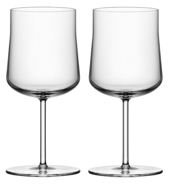 Orrefors Informal glass on foot 36 cl 2-pack Clear