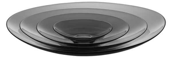 Orrefors Pond saucer gift set grey