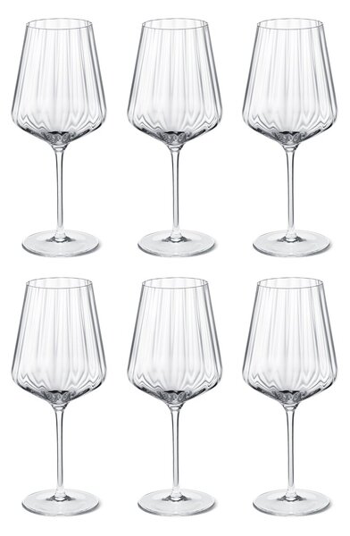 Georg Jensen Bernadotte white wine glass 6-pack crystalline